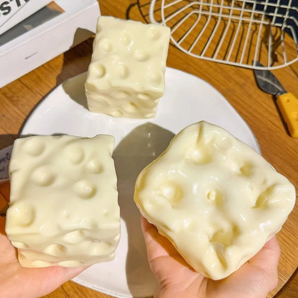 Cheese Cube Squishy Stress Ball